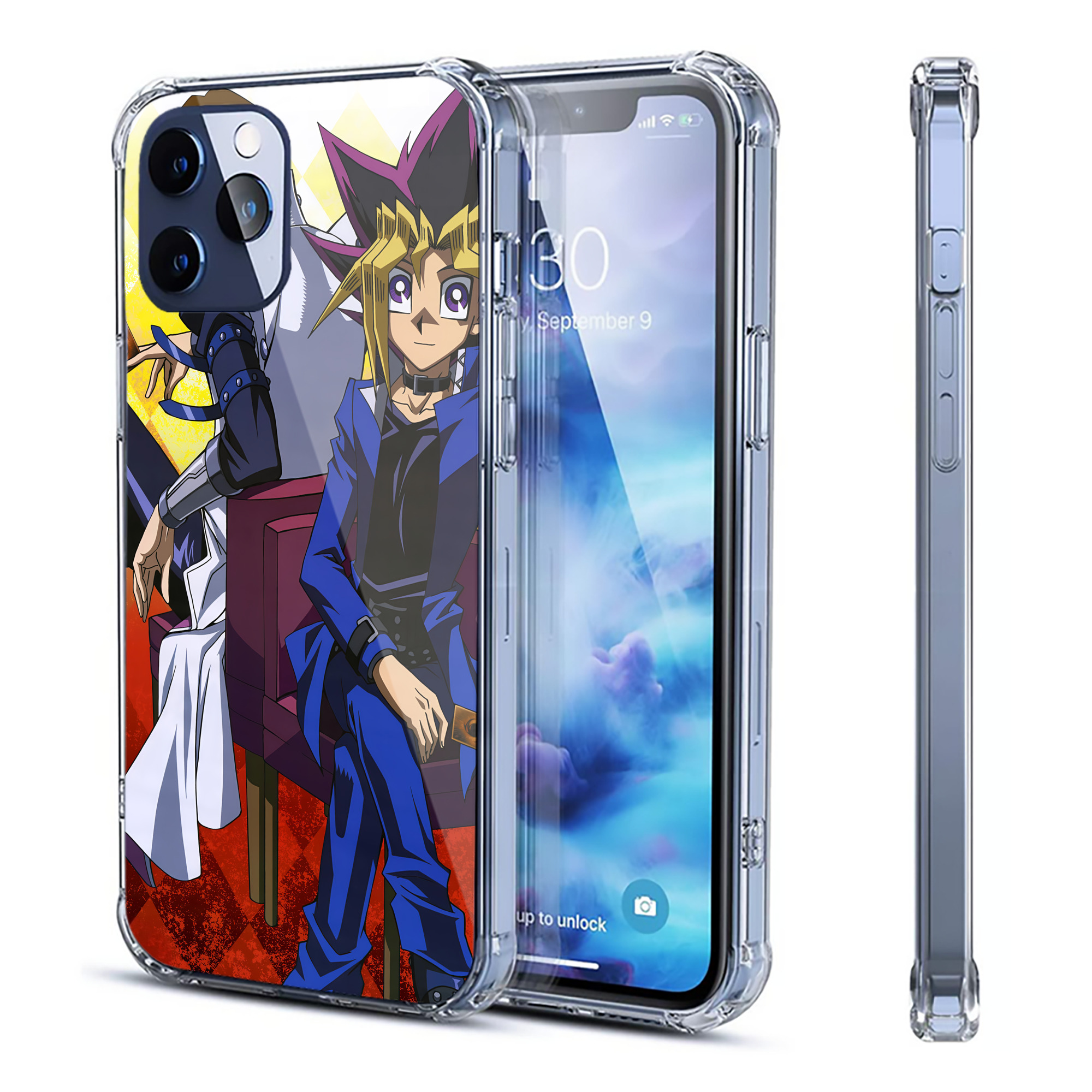 （画像用） 遊☆戯☆王 Yu-Gi-Oh! 【iPhone 12シリーズ対応】透明スマホケース（クリアソフトケース）